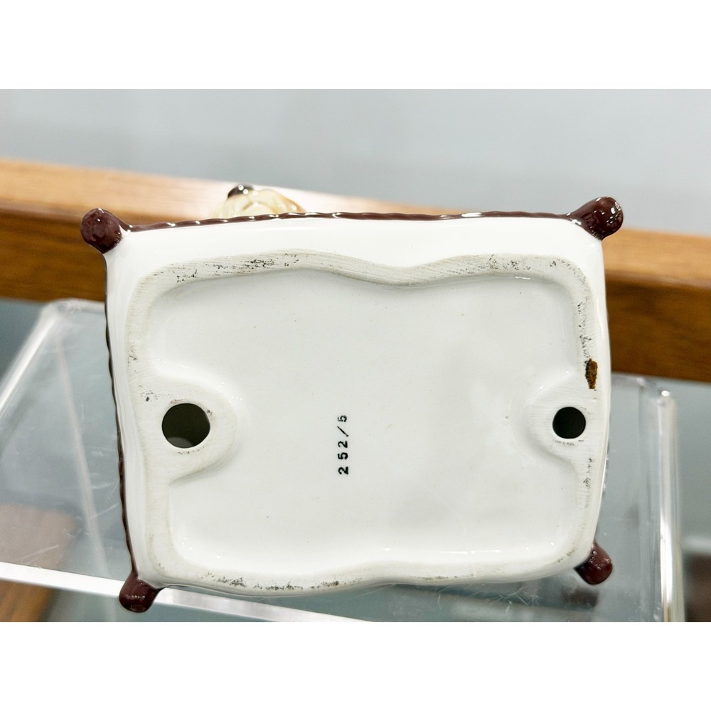 Yorkshire Sitting on Pillow Ceramic Porcelain Puppy/Dog Figurine Japan 5" - Picture 5 of 5